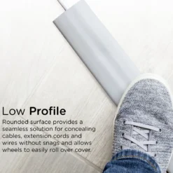 Cordinate Cable Management Floor Cover, 6ft., Gray