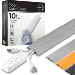Cordinate Cable Management Floor Cover, 10ft., Gray