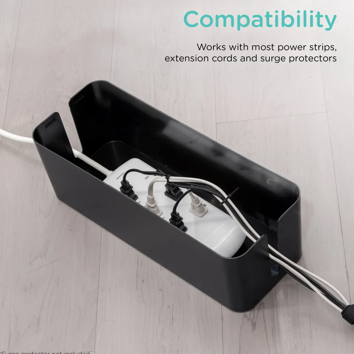 Cordinate Cord Management Box, Black