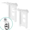 Cordinate Cord-Wrap Duplex Receptacle Wall Plate with Shelf, 2 Pack, White