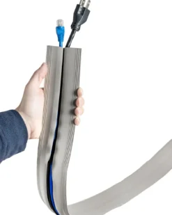 Cordinate 10ft. Cable Management Cord Cover, Gray