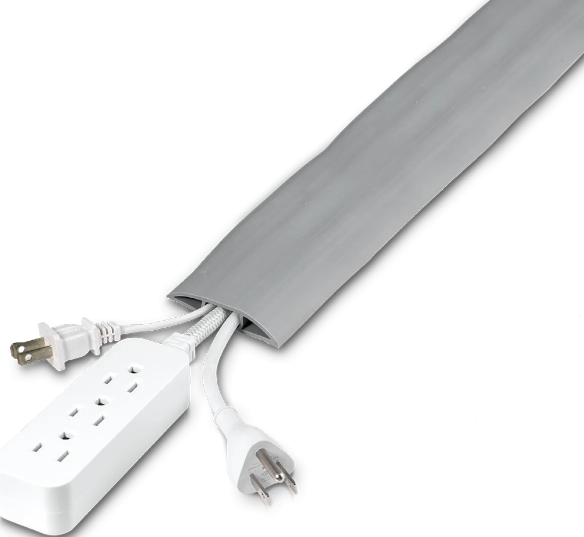 Cordinate 10ft. Cable Management Cord Cover, Gray