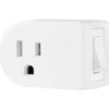 Cordinate Grounded 1-Outlet Power Switch, White