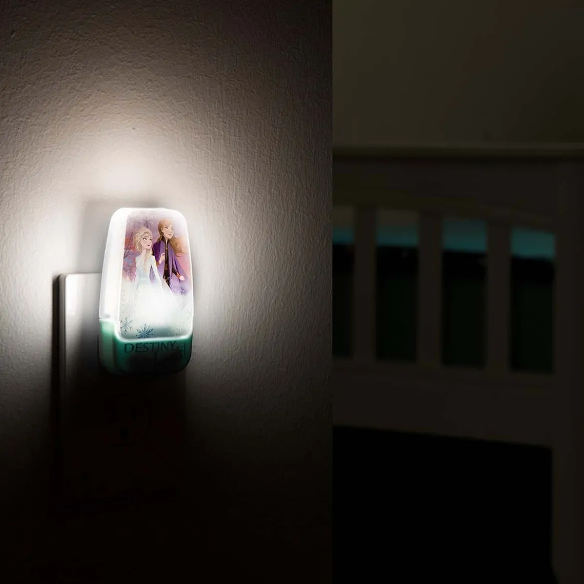 Disney Frozen II Light Sensing LED Night Light, Blue