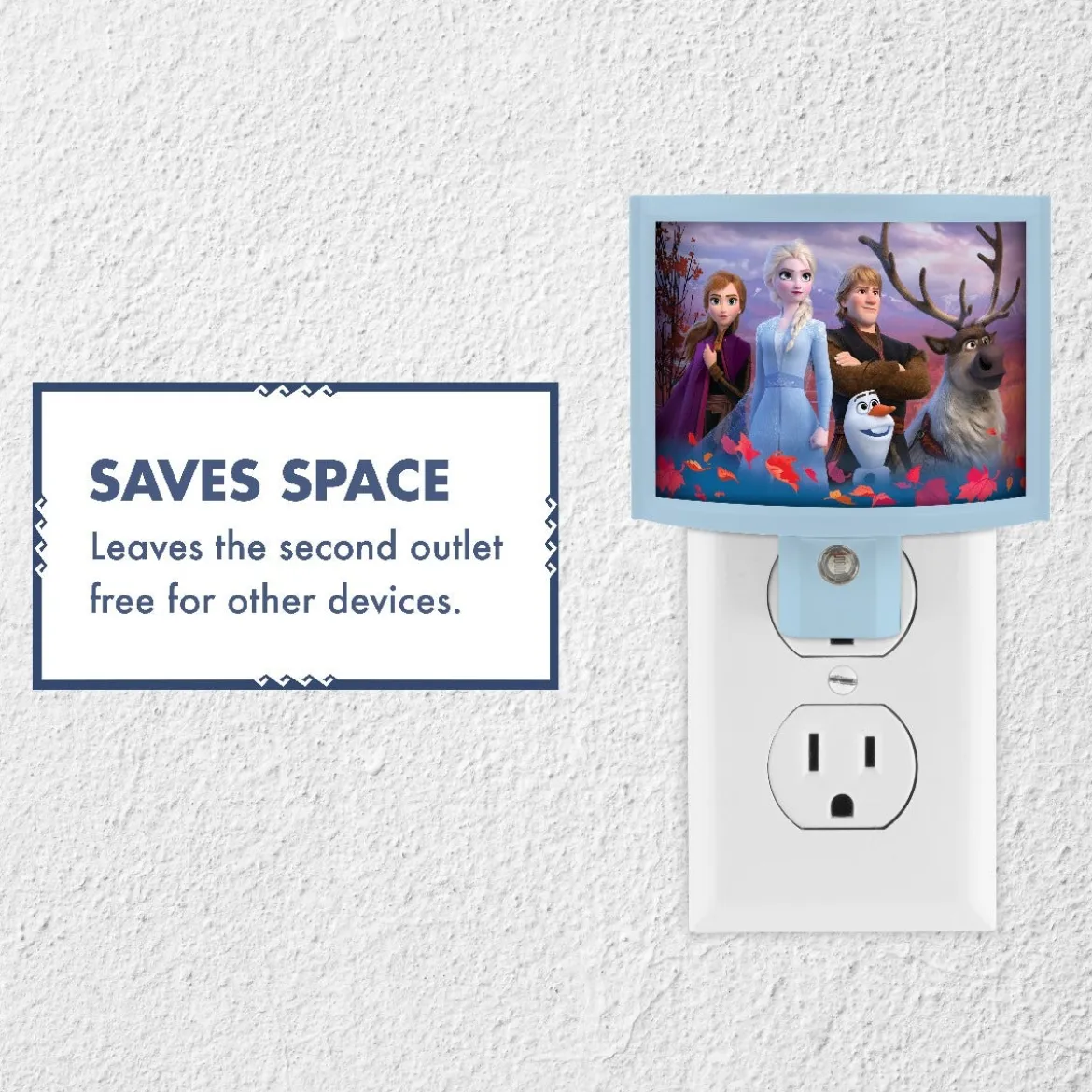 Disney Frozen II Wrap Shade LED Night Light, Blue