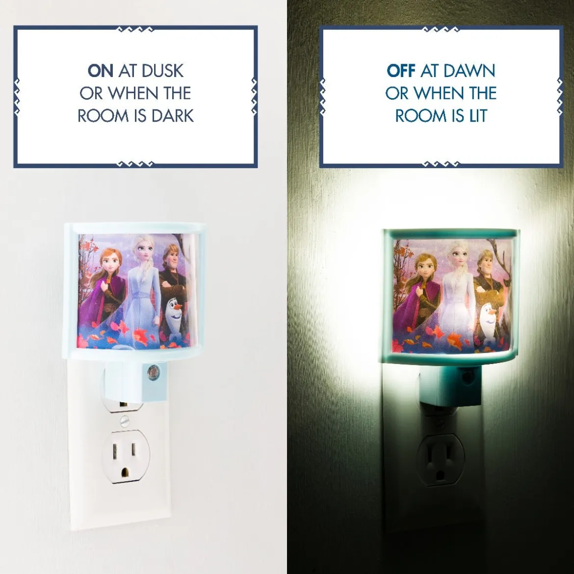 Disney Frozen II Wrap Shade LED Night Light, Blue