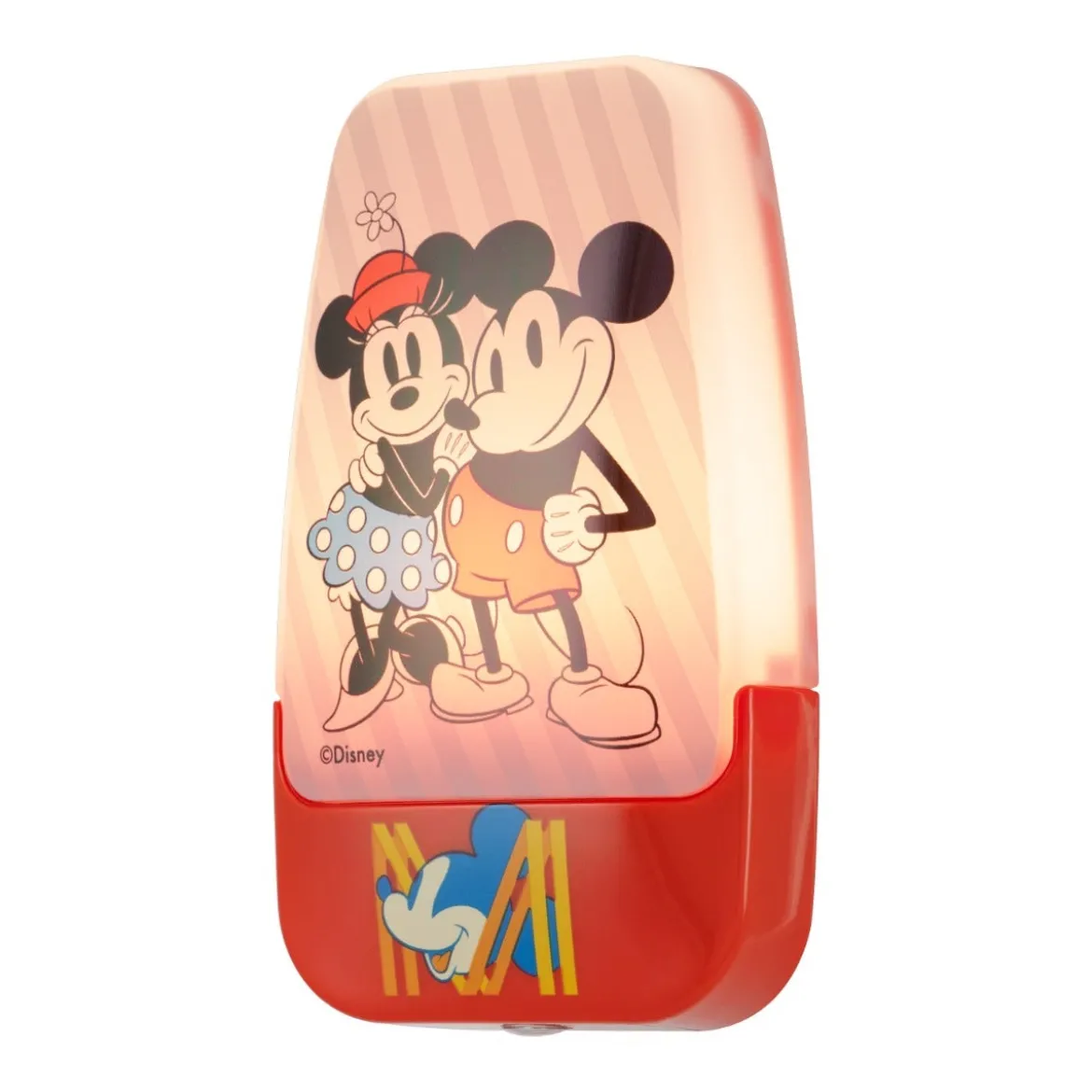 Disney Mickey & Minnie Light Sensing LED Night Light, Red