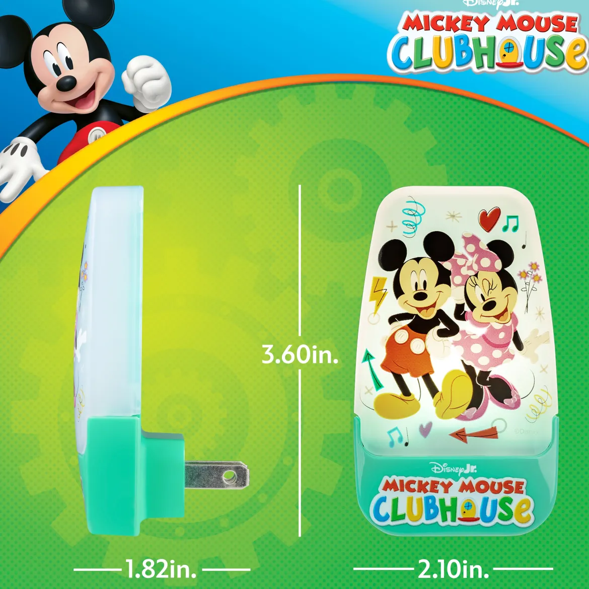 Disney Mickey Mouse Clubhouse Contempo Light-Sensing LED Night Light
