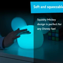 Disney Mickey Mouse Color-Changing Tabletop LED Night Light, White