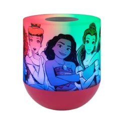 Disney Princess Color Changing Tabletop LED Lamp Night Light, Red