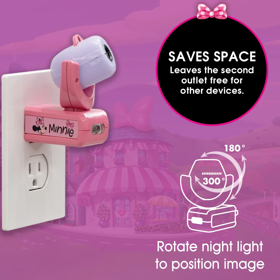 Disney Projectables Disney Minnie Mouse LED Kids Night Light
