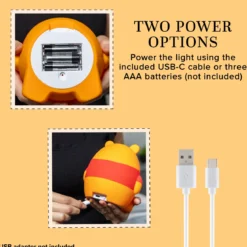 Disney Winnie the Pooh Squish’ems Dimmable Tabletop LED Night Light