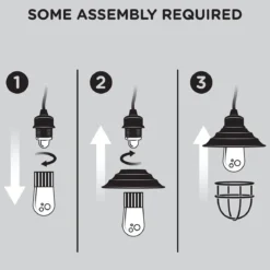 Enbrighten Cafe Lights Cage Shade Add-On, Oil-Rubbed Bronze, 6 Pack