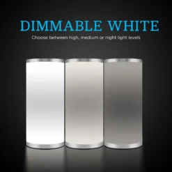 Enbrighten Color Fusion Dimmable Color Changing LED Tabletop Lamp, Silver