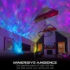 Enbrighten Galaxy Wave Mini Projector LED Tabletop Night Light, White