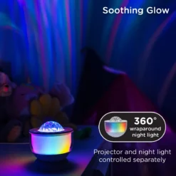 Enbrighten Galaxy Wave Projector Globe Light