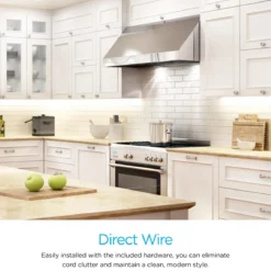 Enbrighten 36in. Dimmable Direct Wire LED Under Cabinet Light Fixture, White