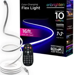 Enbrighten Indoor/Outdoor LED Flex Light, 16.5ft., Color Changing