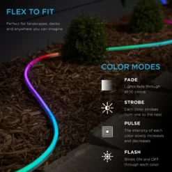 Enbrighten Indoor/Outdoor LED Flex Light, 16.5ft., Color Changing