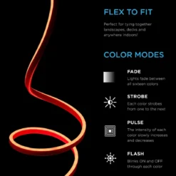 Enbrighten Indoor/Outdoor LED Flex Light, 24ft., Color Changing