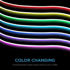 Enbrighten Indoor/Outdoor LED Flex Light, 24ft., Color Changing