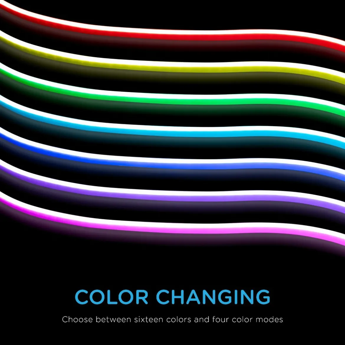 Enbrighten Indoor/Outdoor LED Flex Light, 24ft., Color Changing