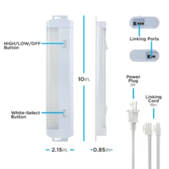 Enbrighten 10in. LED Light Fixture with White Select