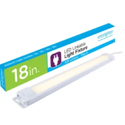 Enbrighten 18in. Plug-In LED Under Cabinet Light Fixture, White