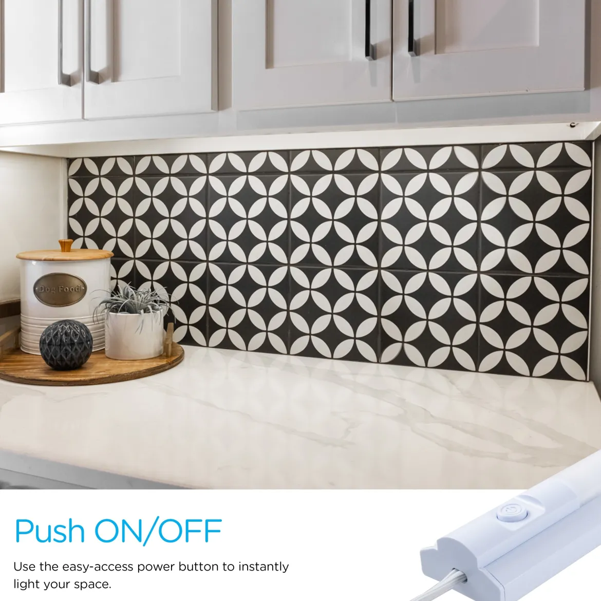 Enbrighten 10in. Plug-In LED Under Cabinet Fixture, White