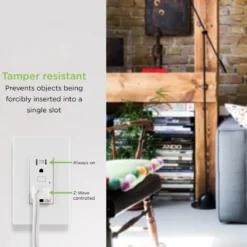 Enbrighten In-Wall Z-Wave Tamper-Resistant Smart Outlet