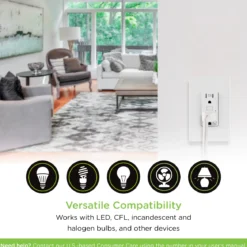 Enbrighten In-Wall Z-Wave Tamper-Resistant Smart Outlet