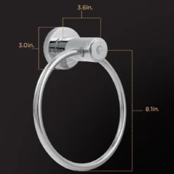 Enbrighten LED Motion Sensing Towel Ring Light, Chrome