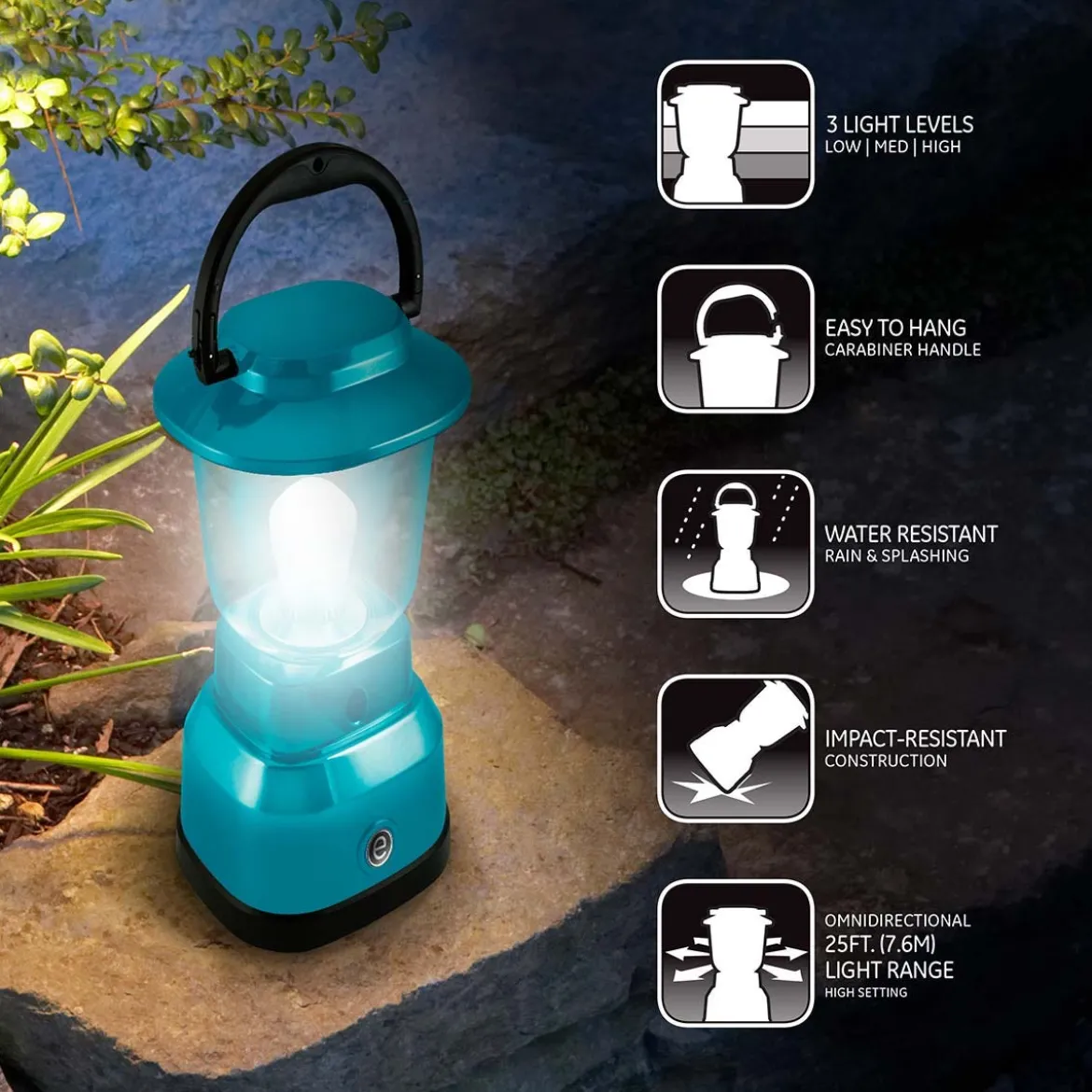 Enbrighten Mini Lantern, Teal