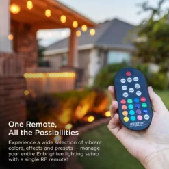 Enbrighten Seasons Color Changing LED Landscape Lights, 6 Lights, 50 ft. Black Cord