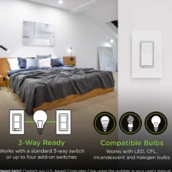 Enbrighten 800 Series In-Wall Smart Switch Paddle