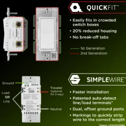 Enbrighten 800 Series Z-Wave Paddle Dimmer