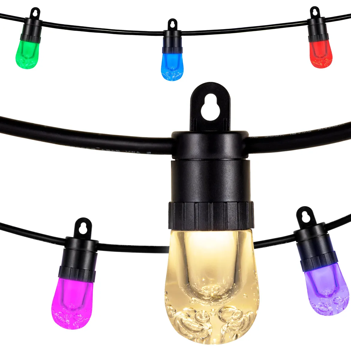 Enbrighten Smart Wi-Fi LED Café Lights, 10 Bulbs, 20ft.