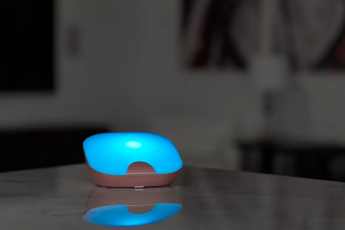 Enbrighten Tabletop Dimmable Color Changing LED SleepLite, Rose Gold