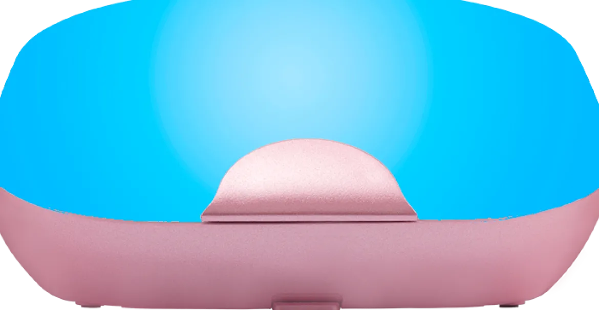 Enbrighten Tabletop Dimmable Color Changing LED SleepLite, Rose Gold