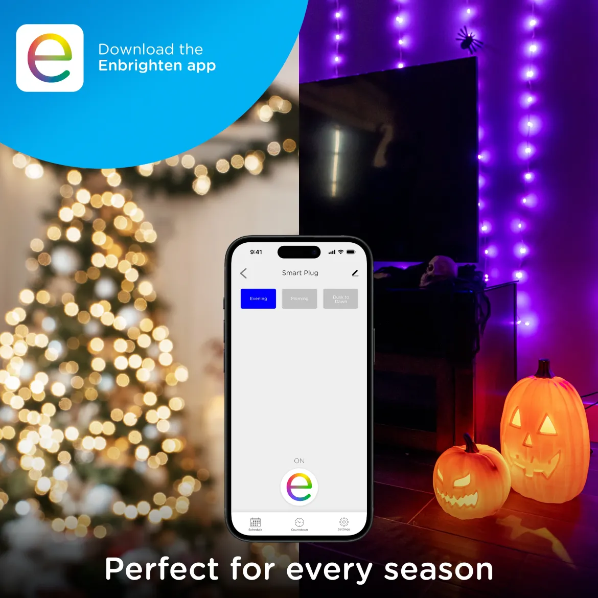 Enbrighten VIBE Indoor Single-Outlet Wi‑Fi Matter Smart Plug, 4 Pack