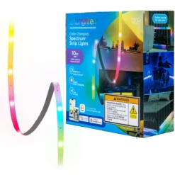 Enbrighten VIBE WiFi Spectrum Indoor Color-Changing LED Strip Lights, 10ft.