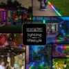 Enbrighten WiFi VIBE Color-Changing LED Landscape Lights, 6 Lights, 50ft. Black Cord