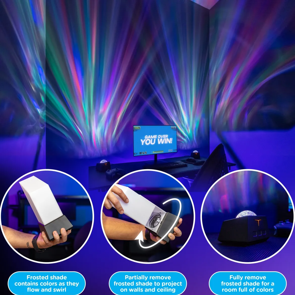 Enbrighten WiFi VIBE Galaxy Projector Titan Tower Night Lights