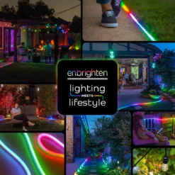 Enbrighten WiFi VIBE Indoor/Outdoor Color-Changing LED Flex Light, 8ft.