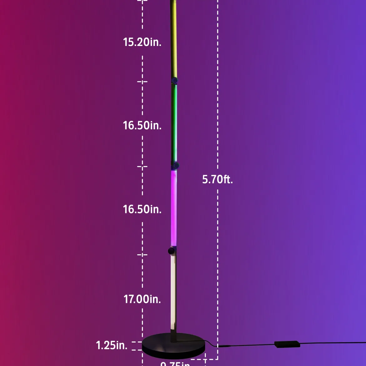 Enbrighten WiFi VIBE Spectrum Color-Changing Adjustable Accent Lamp