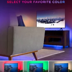 Enbrighten WiFi VIBE Spectrum Indoor Color-Changing LED Strip Lights, 50ft.