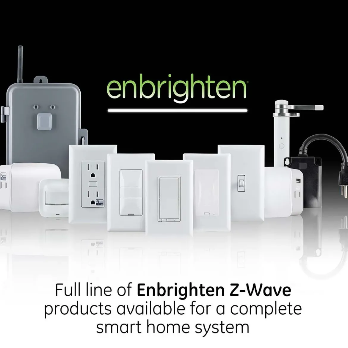 Enbrighten Z-Wave In-Wall Smart Toggle Switch with QuickFit™ and SimpleWire™, Light Almond