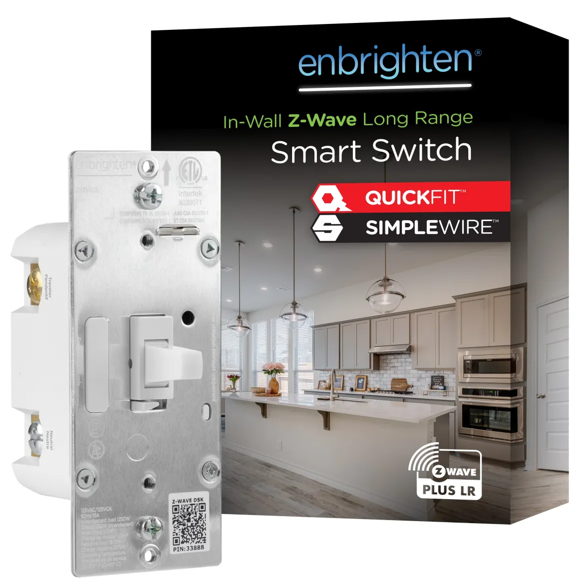Enbrighten Z-Wave 800 Series In-Wall Smart Switch