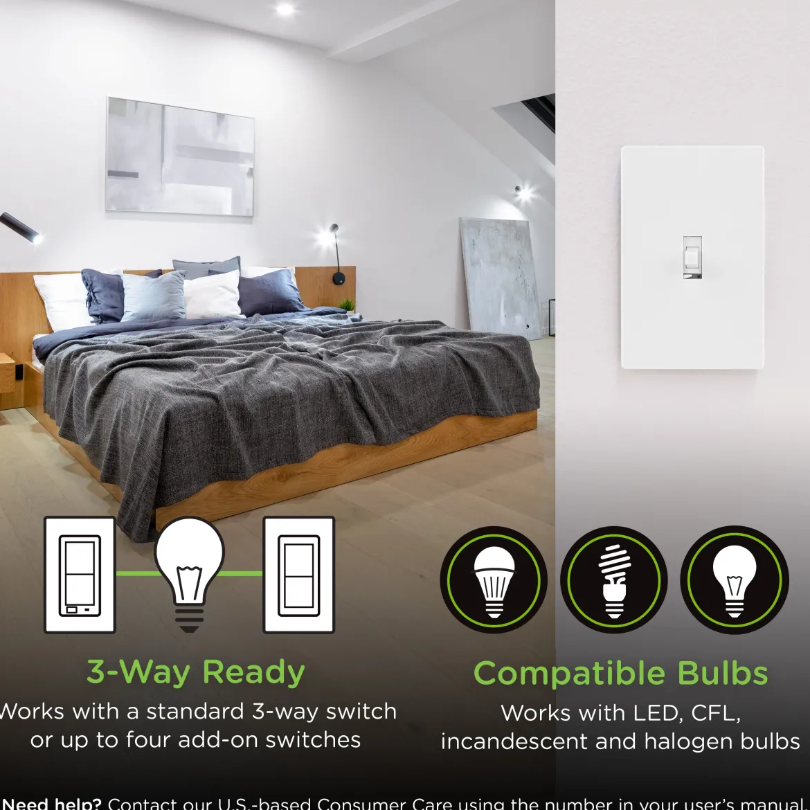 Enbrighten Z-Wave 800 Series In-Wall Smart Switch