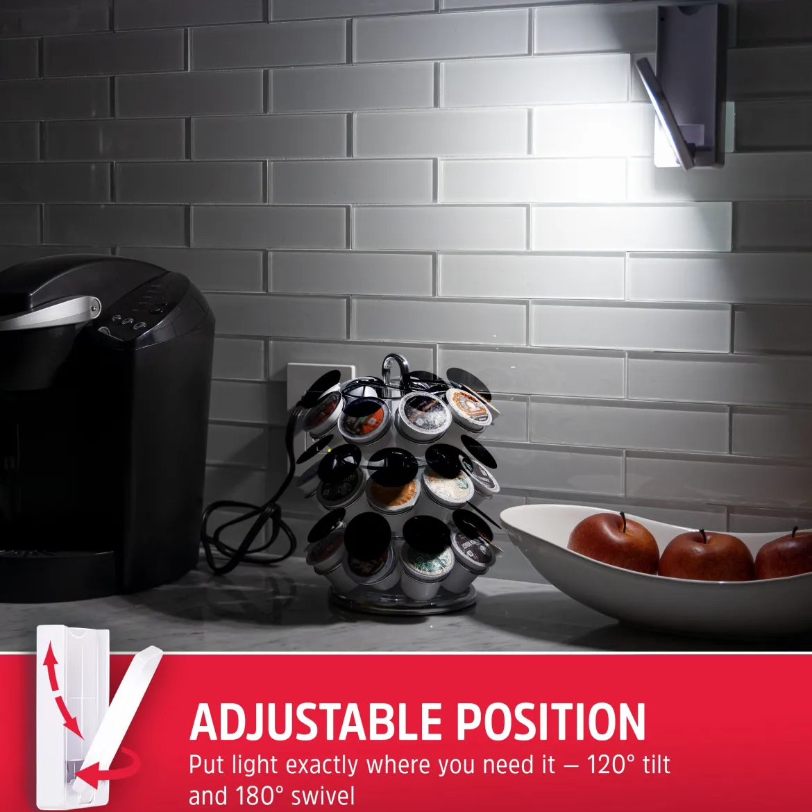 Energizer Battery Operated Swivel LED Task Light, White